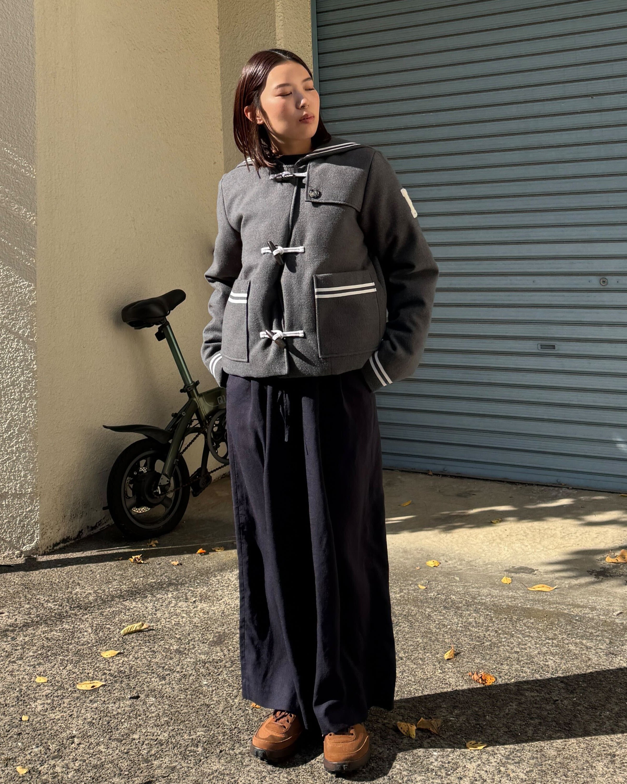 BIBIY. MADE | CHARLENE SAILOR JACKET GRAY｜Bibiy.