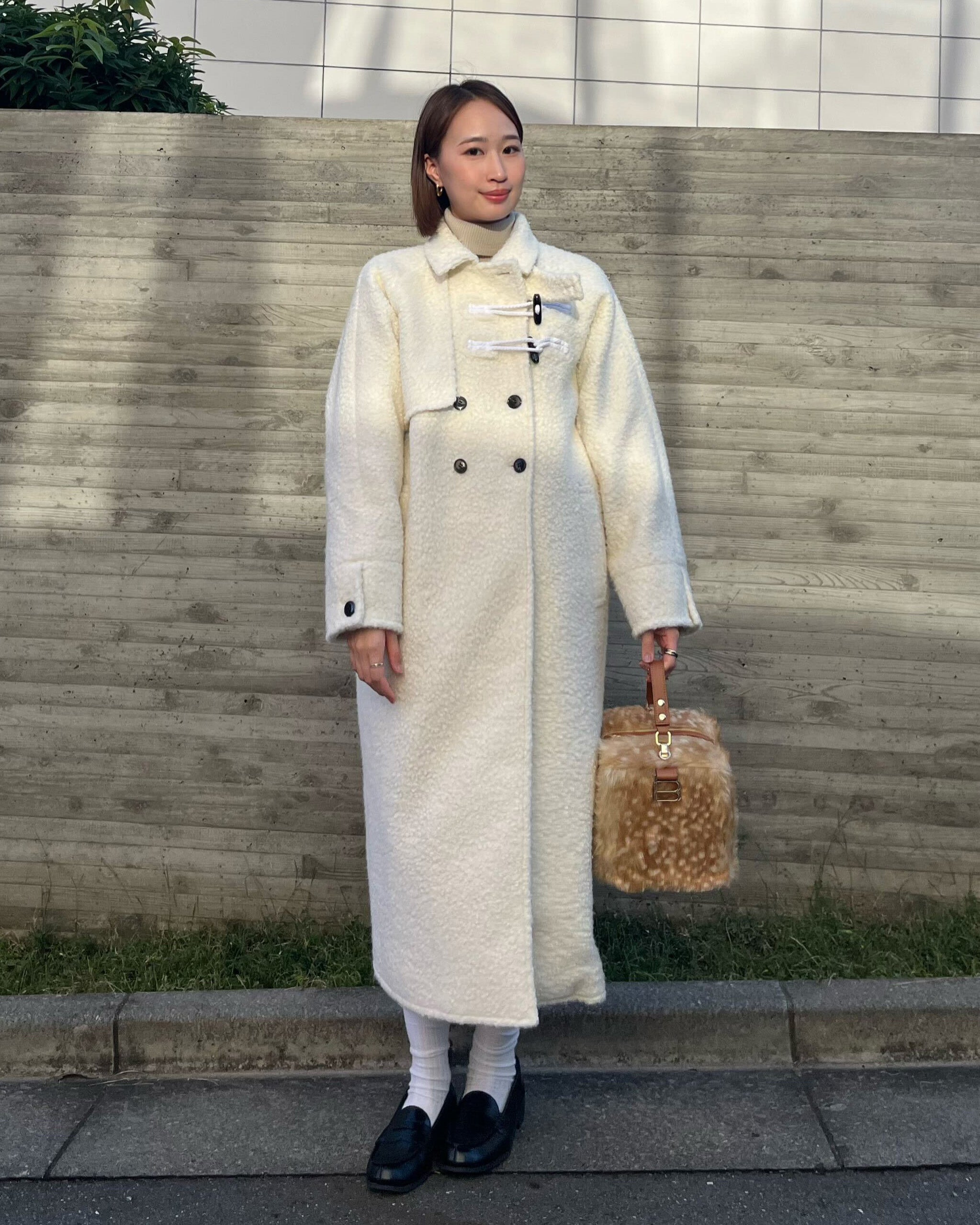 BIBIY. MADE | MANON DUFFLE COAT WHITE｜Bibiy.