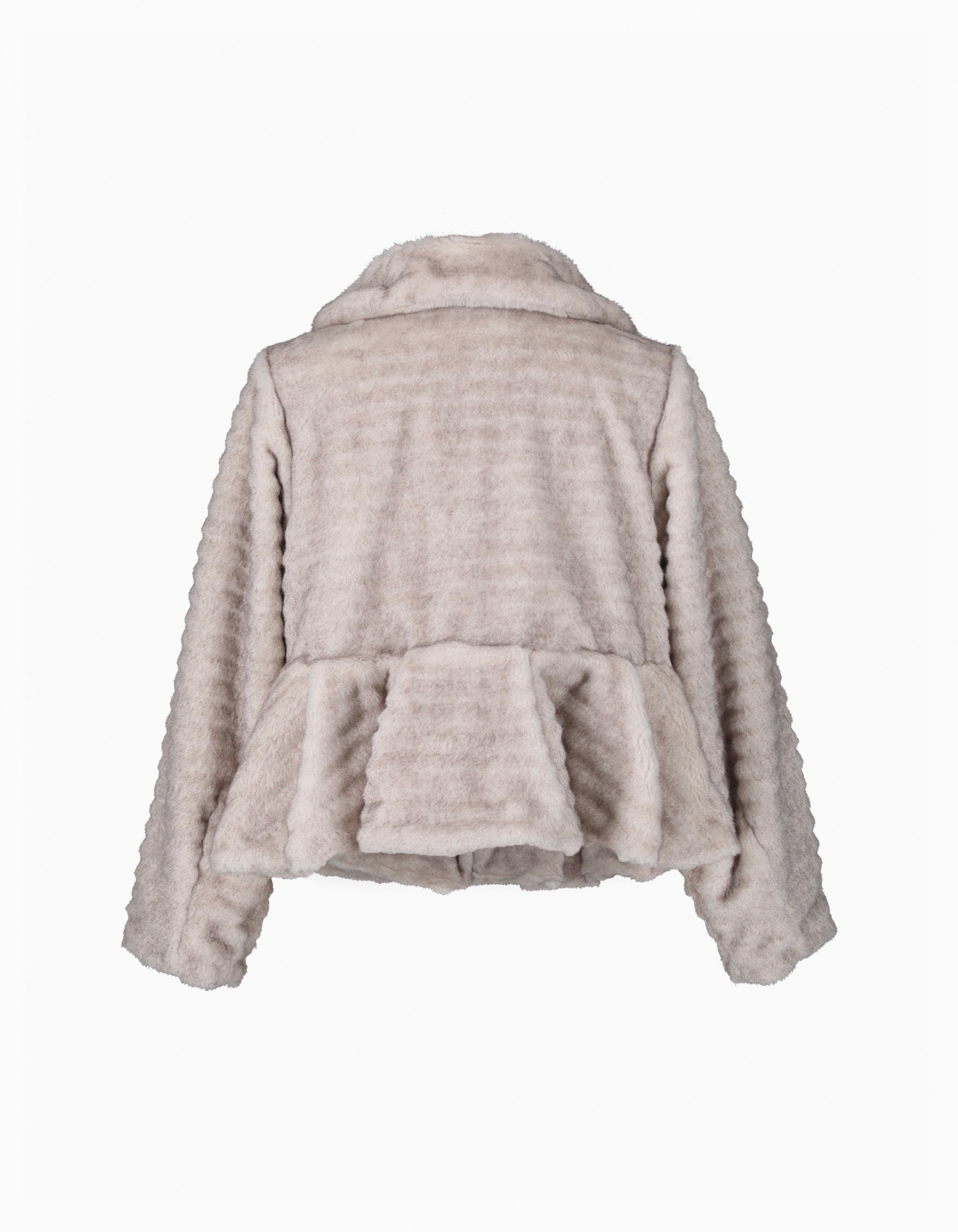 BIBIY. MADE | DORA PEPURAMU FUR COAT BEIGE｜Bibiy.