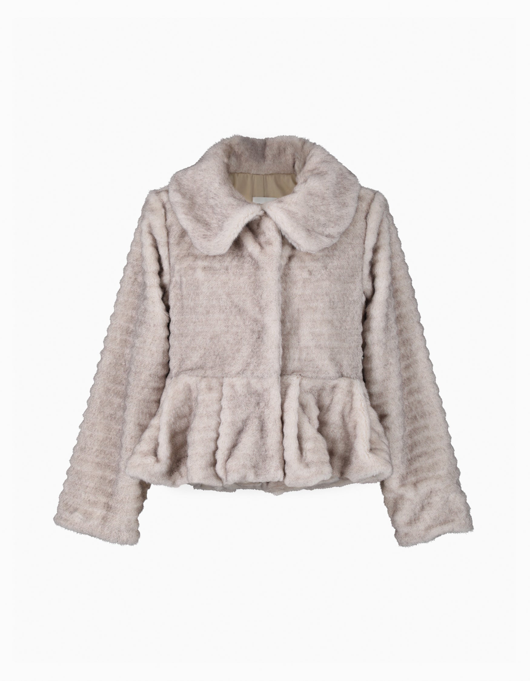 BIBIY. MADE | DORA PEPURAMU FUR COAT BEIGE｜Bibiy.