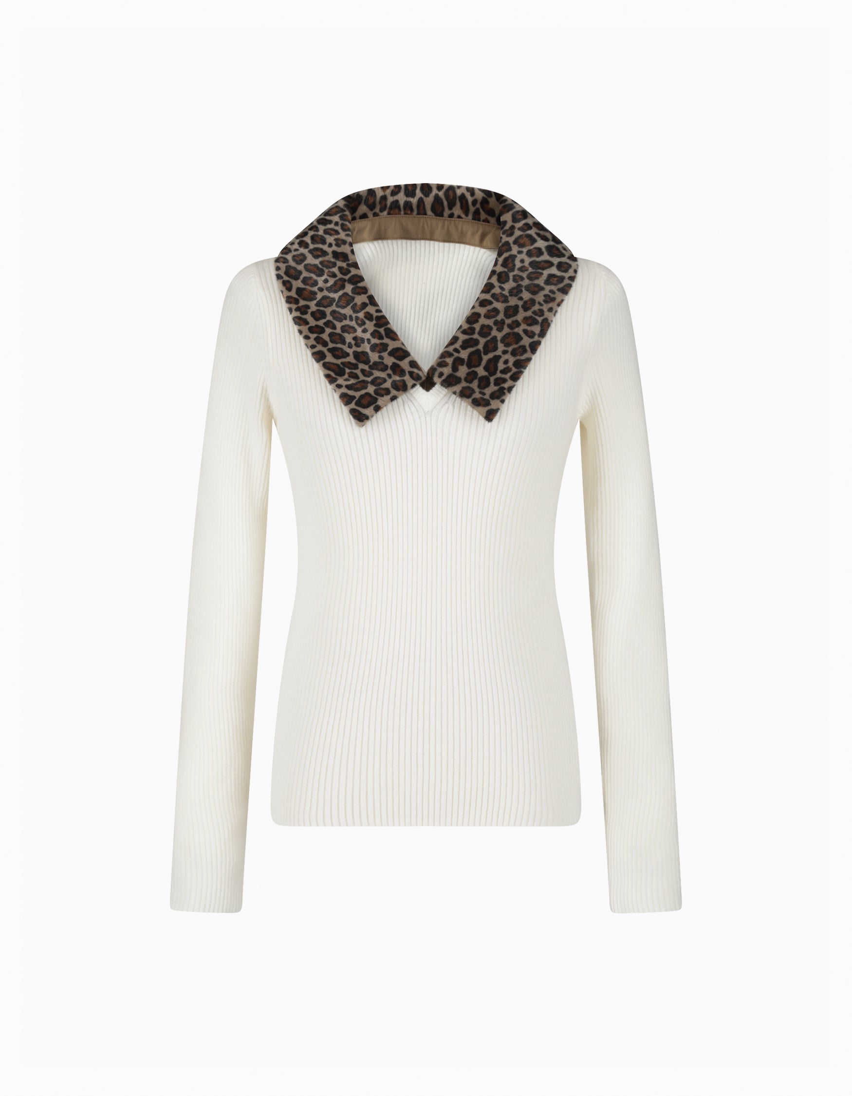 BIBIY. MADE | CHER LEOPARD KNIT WHITE｜Bibiy.