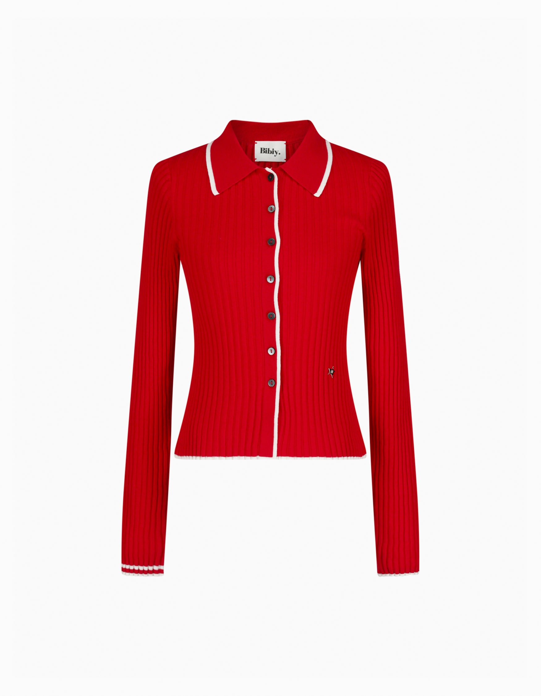 BIBIY. MADE | ANITA STAR CARDIGAN RED｜Bibiy.