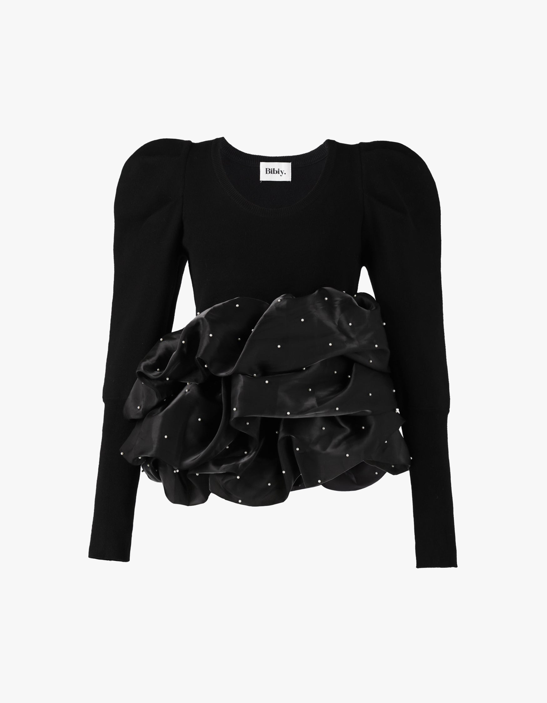 BIBIY. MADE | AMELIE PEPURAMU KNIT GRAY｜Bibiy.