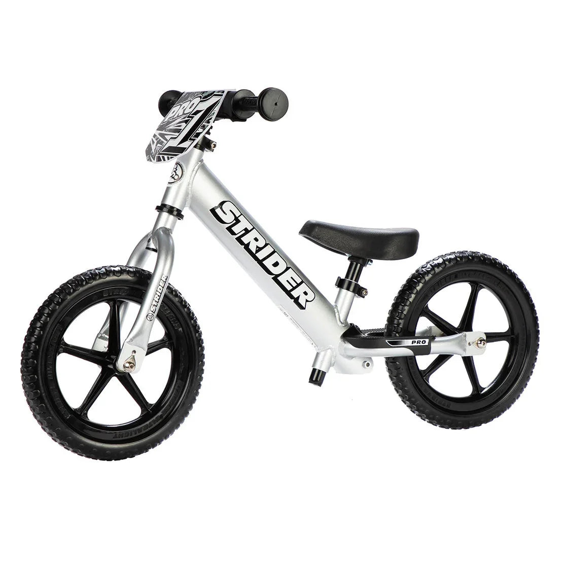 Strider 12 Pro Kids Balance Bike - Silver – Bicycle Warehouse
