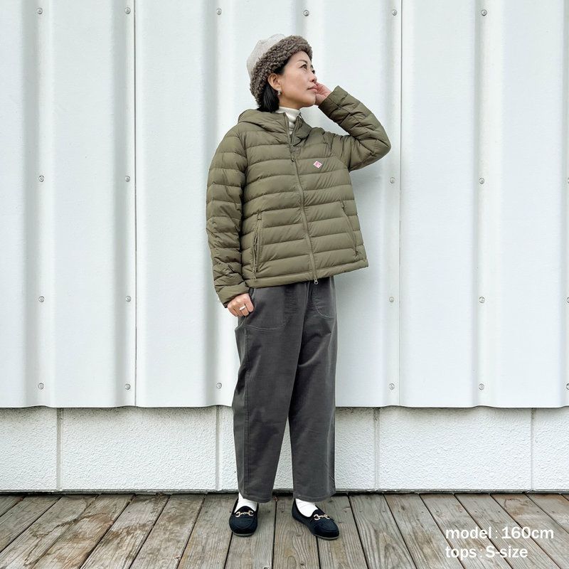 ダントン DANTON/ナイロンタフタ ミドルダウン フード ジャケット/DT