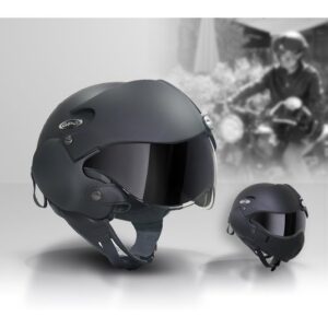 OSBE エアークラフトパイロットヘルメット マットブラック | BIG BEAT