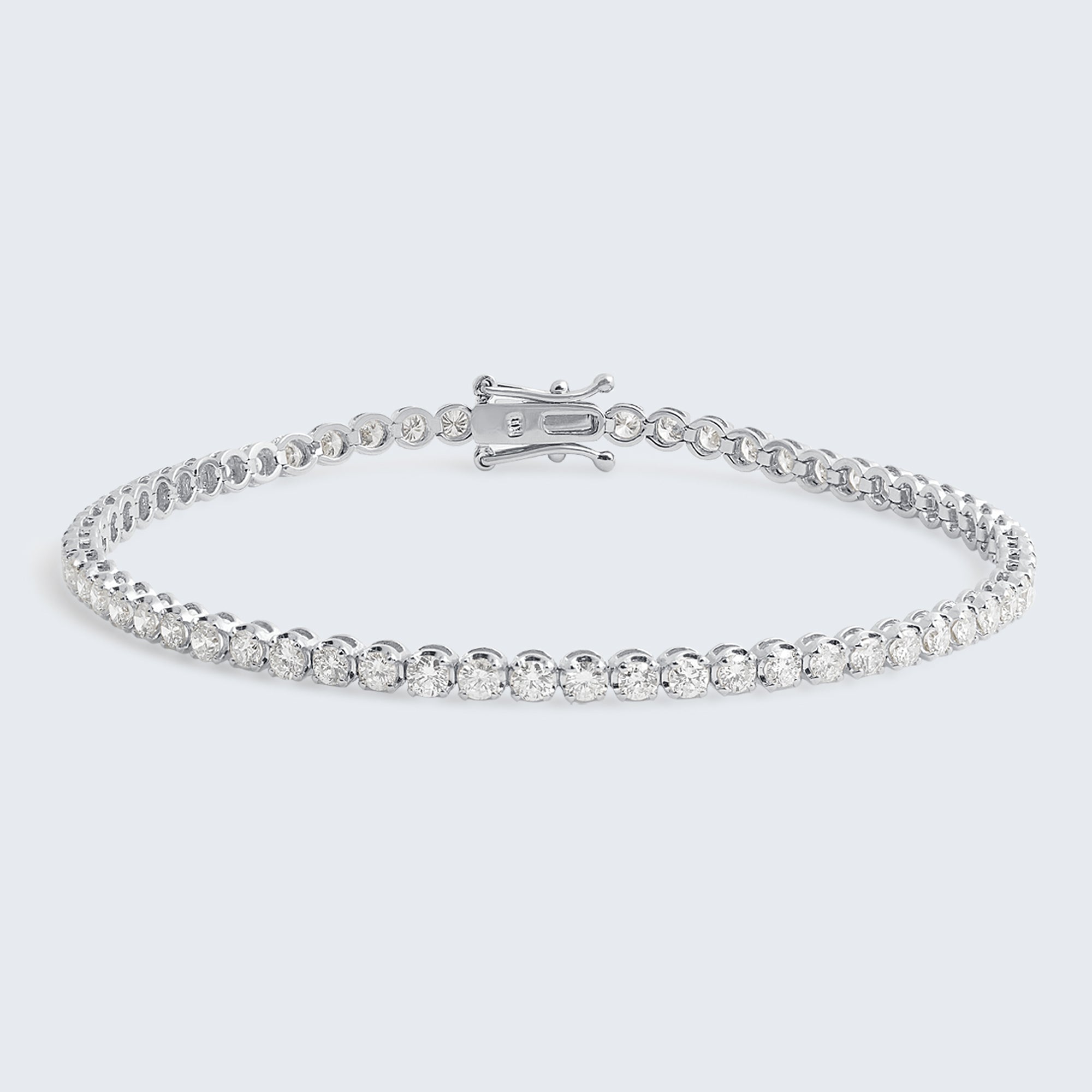 ダイヤモンド テニスブレスレット – K18WG / YG / PG、3.0ct