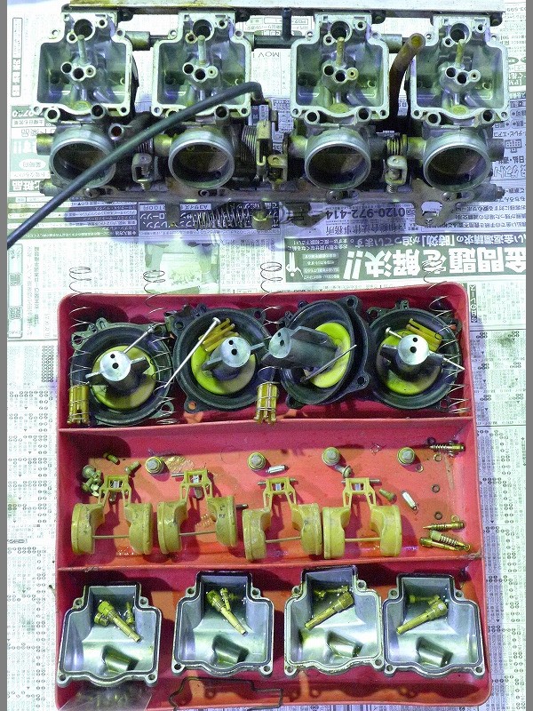 カワサキ ZX-10 キャブレターOH、ブレンボキャリパー | 埼玉県戸田市