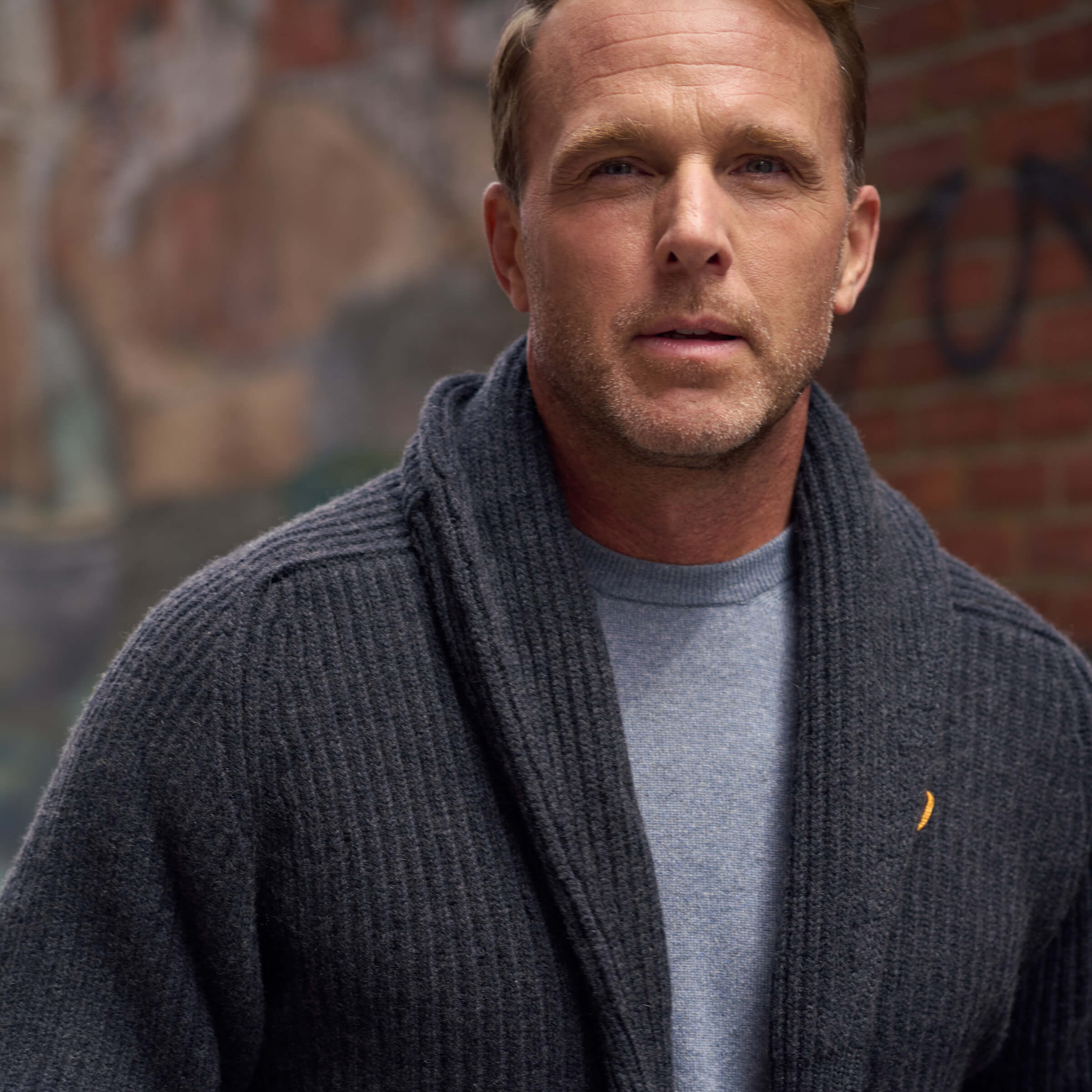 The Bruce 8‑Ply Cashmere Shawl Cardigan – Made in Scotland