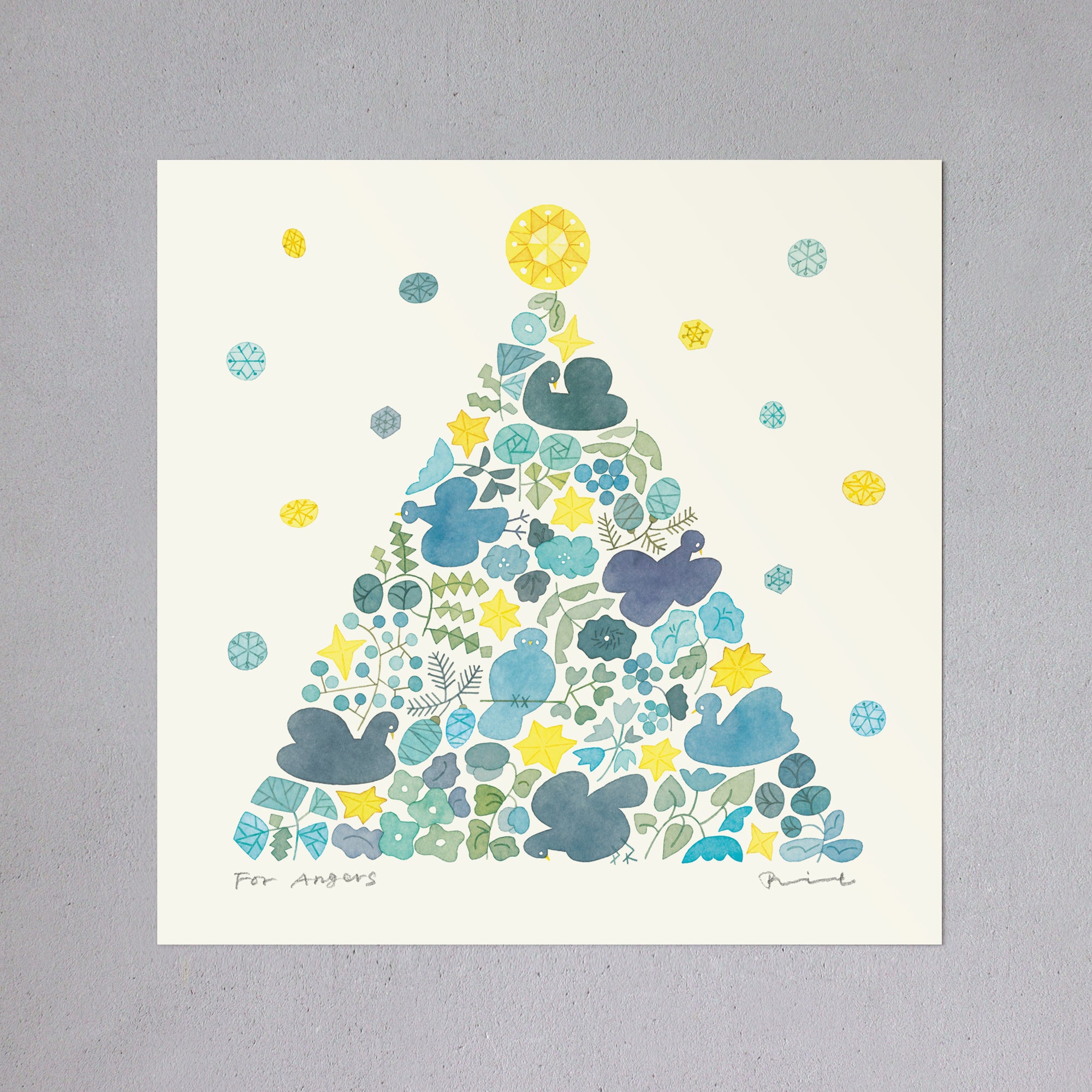 ポスター 30cm / TWINKLE TREE – BIRDS' WORDS