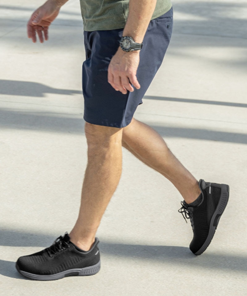 オーソフィート】ヤリ ミディアム/ブラック テキスタイル/シューズ