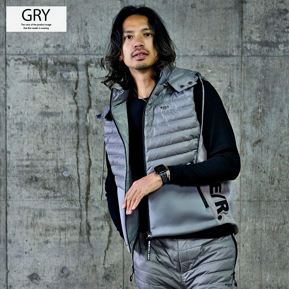 LUXE／R(ラグジュ)フェザーダウンベスト/全3色