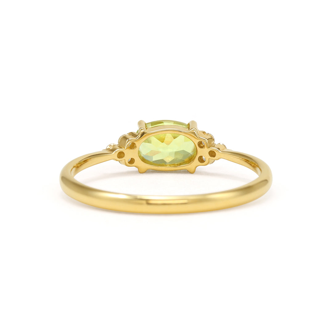 スフェーン×ダイヤモンド K10/K18/PTリング・フラヴィ