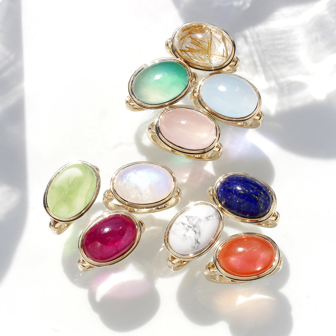 ビズー公式】大粒 ルビー (ガラス含浸) K18(18金) K10(10金) リング