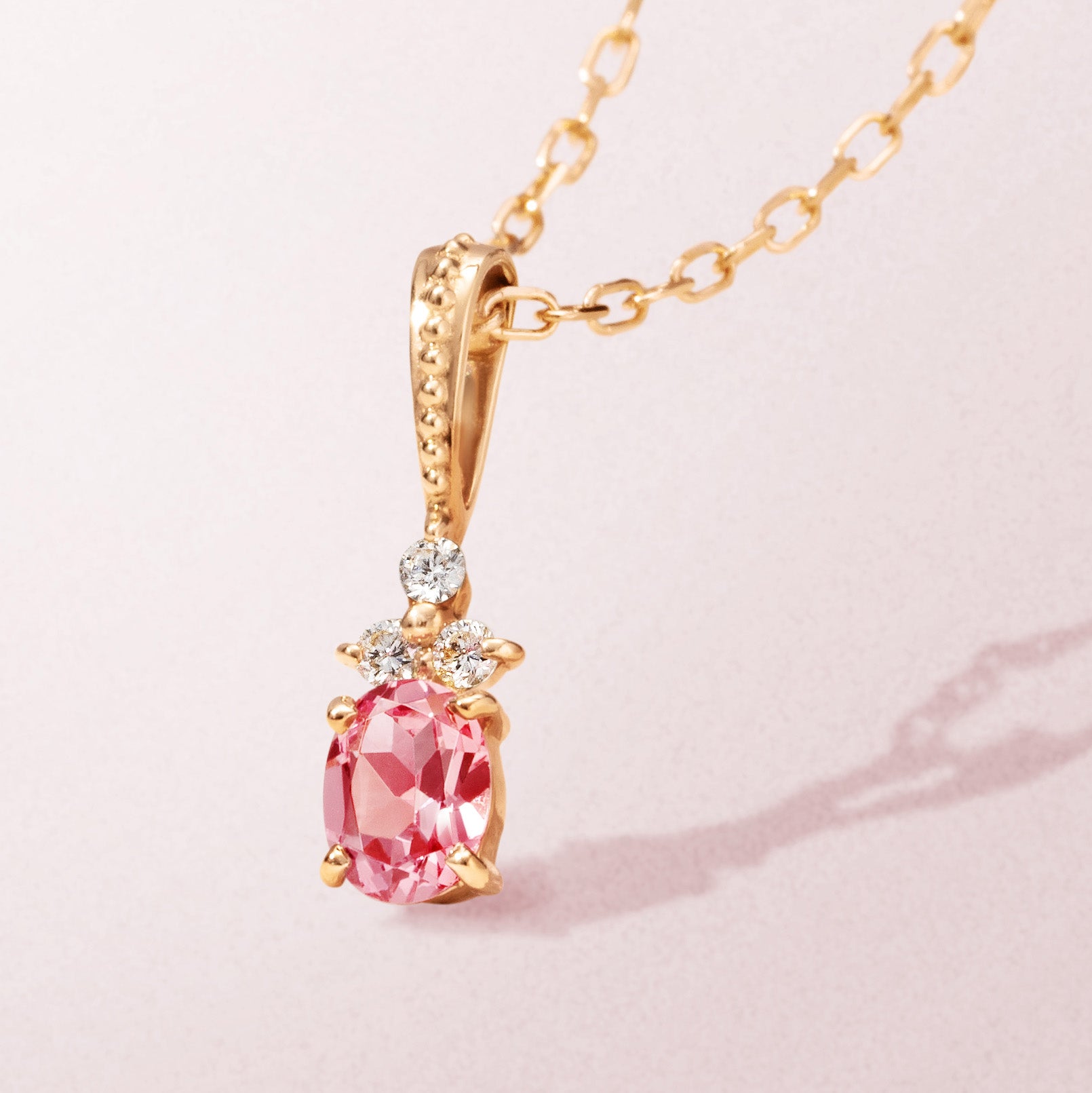 ビズー公式】パパラチア サファイア ダイヤモンド K18(18金