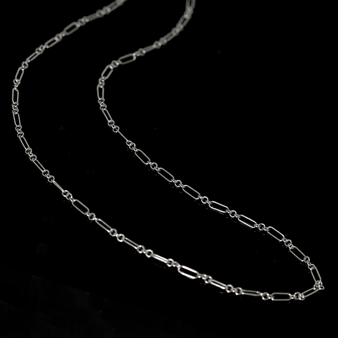 ビズー公式】ゴールド ロング チェーン 60cm K18 ネックレス フィガロ