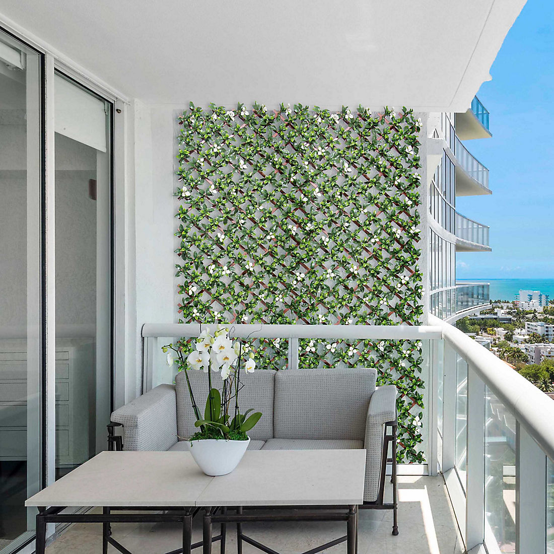 Berkley Jensen Gardenia 6.33'L x 2.85'W PVC Trellis with Removable