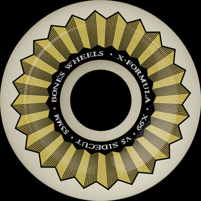 BONES WHEELS X-Formula Skateboard Wheels XF SIDECUT 53 V5 X