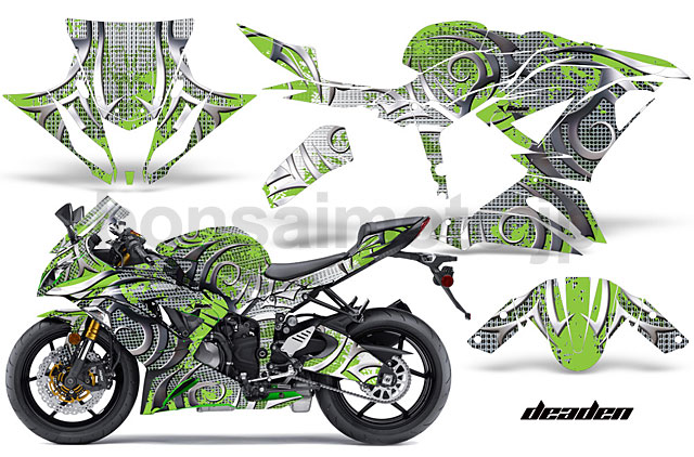 Kawasaki 636 ZX6R Sport Bike Graphic Kit (13-14) AMRデカール