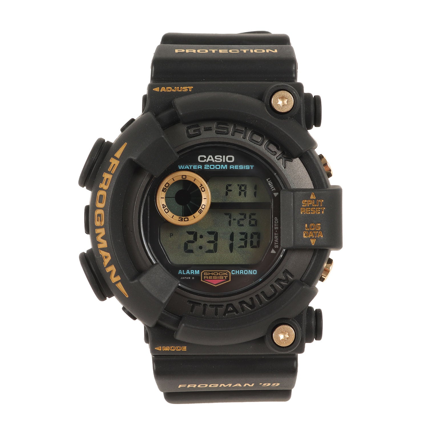 G-SHOCK (ジーショック) 90s DW-8200BU-9AT フロッグマン 99 黒金蛙