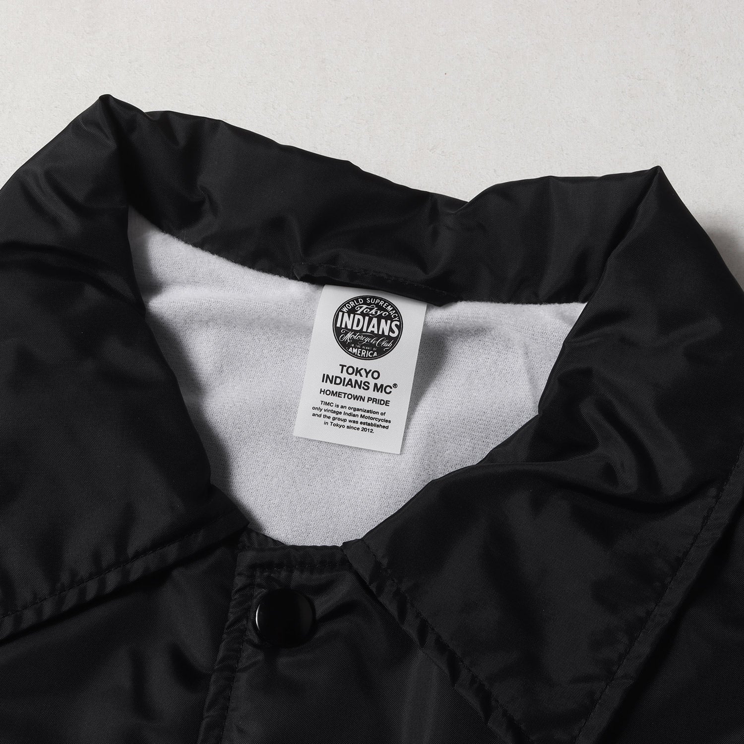 22AW 東京インディアンズ ブランドロゴ刺繍 ナイロン コーチジャケット