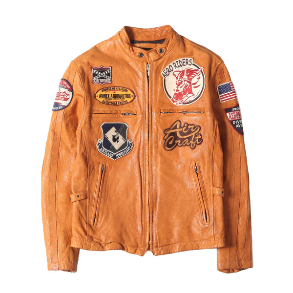 AVIREX (アヴィレックス) 純正カスタム ゴートスキンレザー シングル