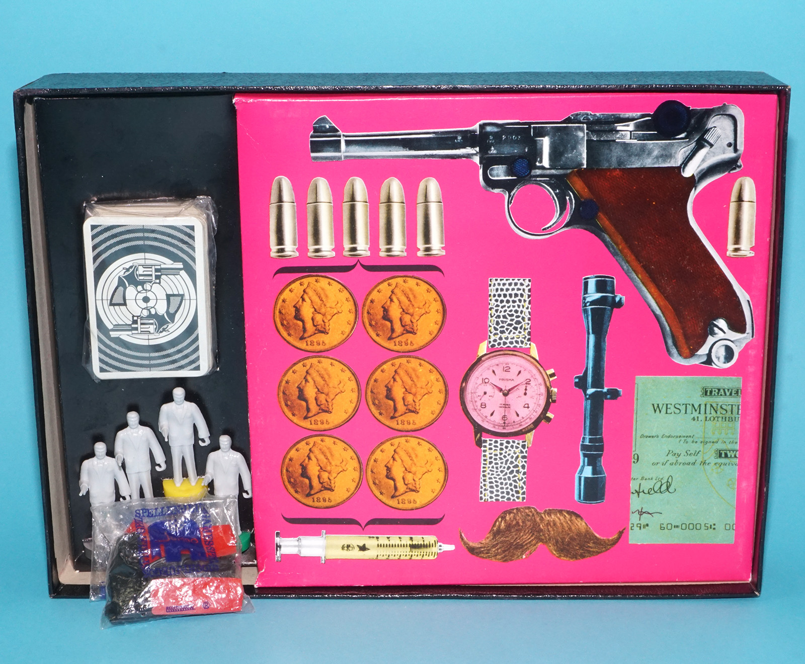 JAMES BOND 007 SECRET SERVICE GAME 100% COMPLETE MIB 1960s JUMBO