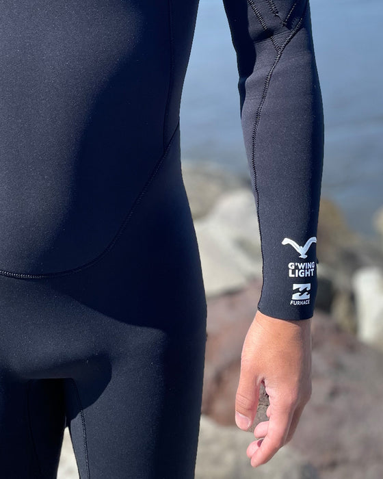 OUTLET】BILLABONG メンズ LONG CHEST ZIPPER Gull light ウェット