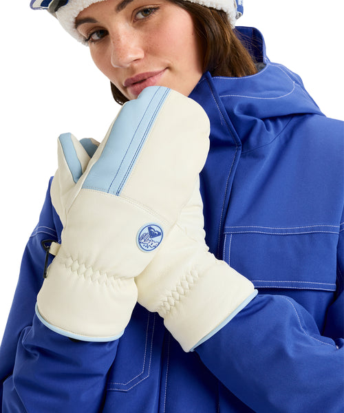 ROXY ウィメンズ CHLOE KIM LEATHER MITT スノーグローブ 手袋 撥水