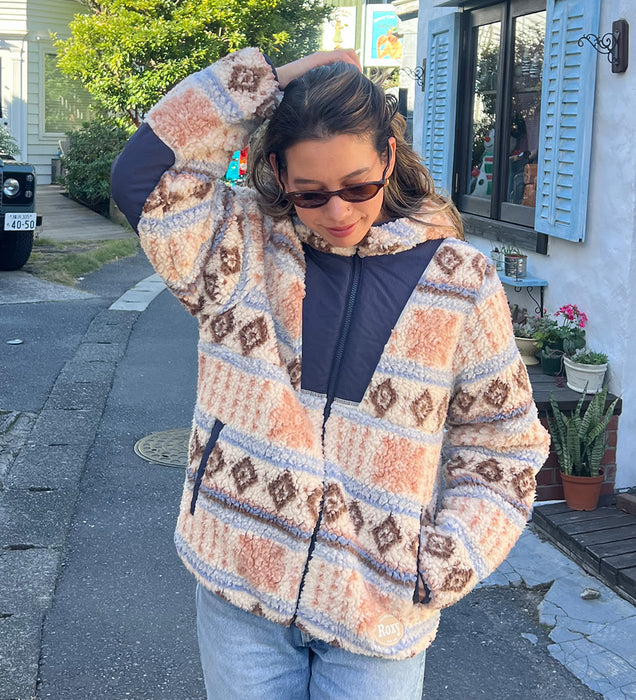 OUTLET】Roxy MOROCKIN CRUSH リバーシブルボアジャケット