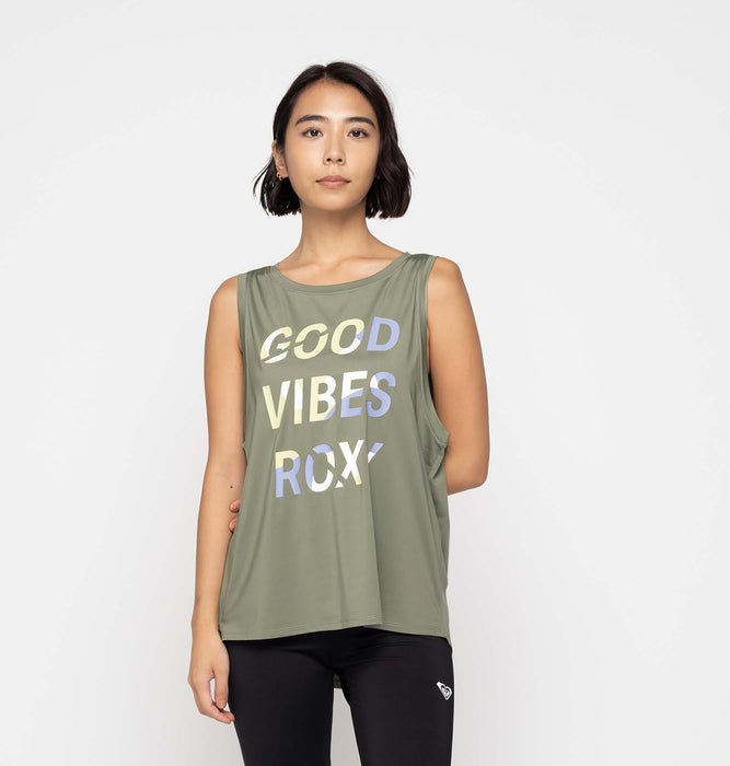 OUTLET】Roxy 水陸両用 速乾 UVカット タンクトップ GOOD VIBES