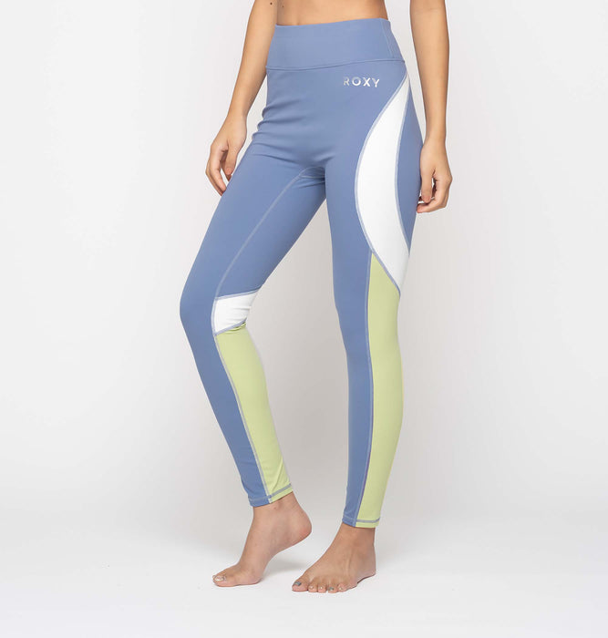OUTLET】Roxy 水陸両用 速乾 UVカット ハイウエストレギンス JUMP HIGH