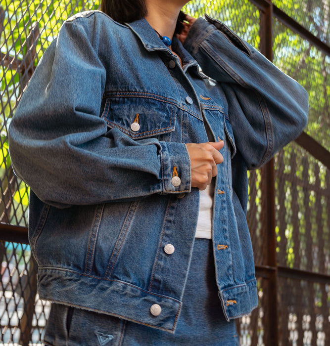 OUTLET】Roxy LIVED IN DENIM JKT ウィメンズ デニムジャケット*