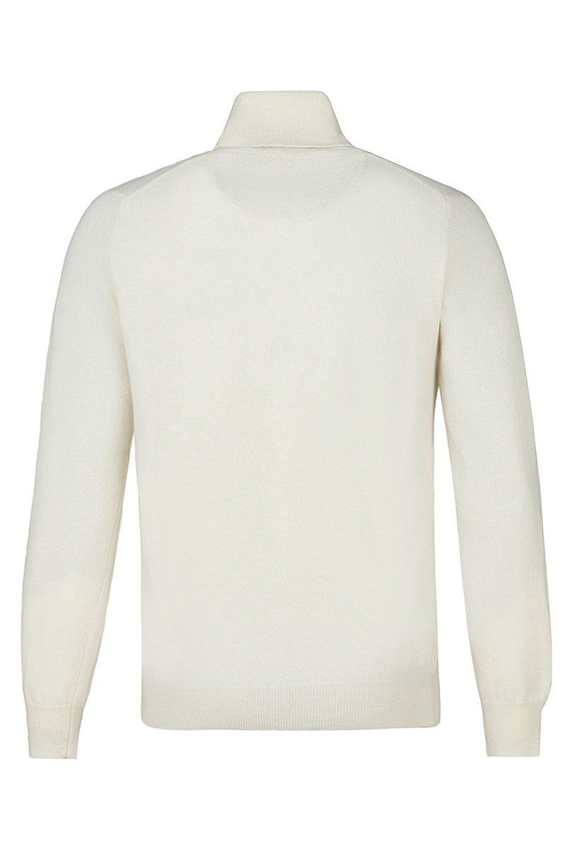 RIVER カシミヤブレンドタートルネックニット / COL：LATTE ホワイト系