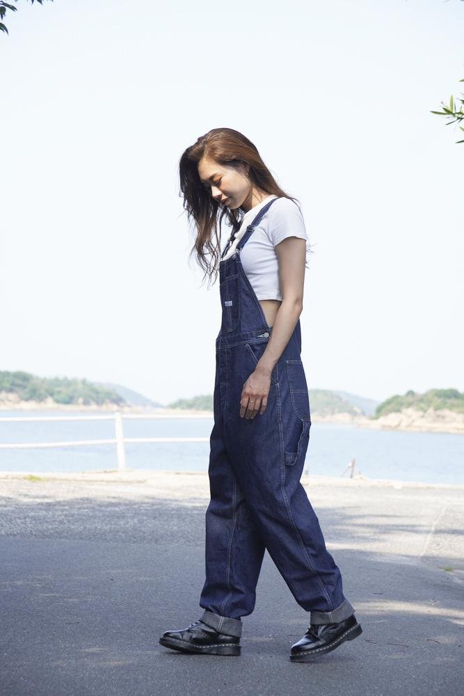 デニムオーバーオール サロペット インディゴカラー ユニセックス