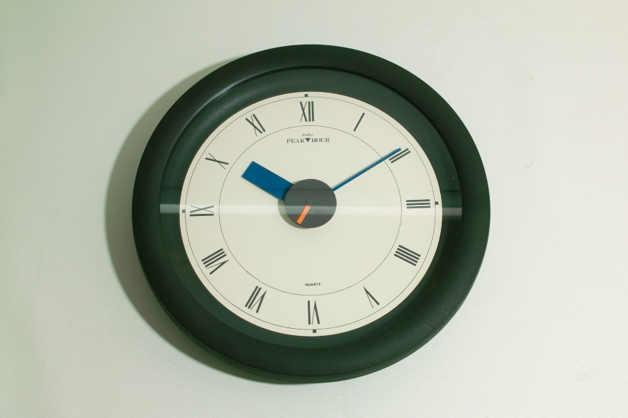 ポストモダン ミッドセンチュリー ヴィンテージ 1995年 掛時計 動作