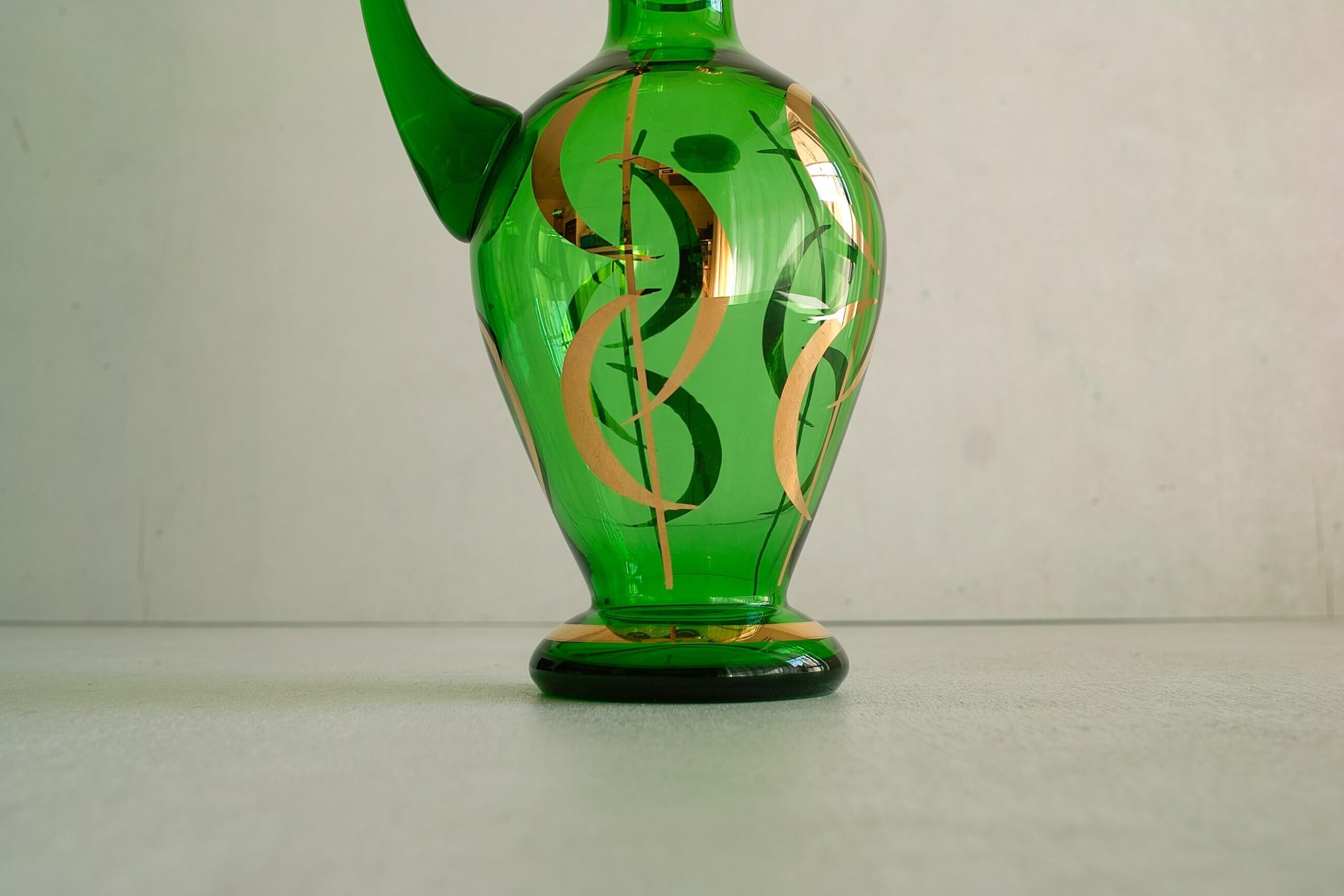 No.7570/7571「デキャンタ&リキュールグラス：チェコ/ボヘミアガラス