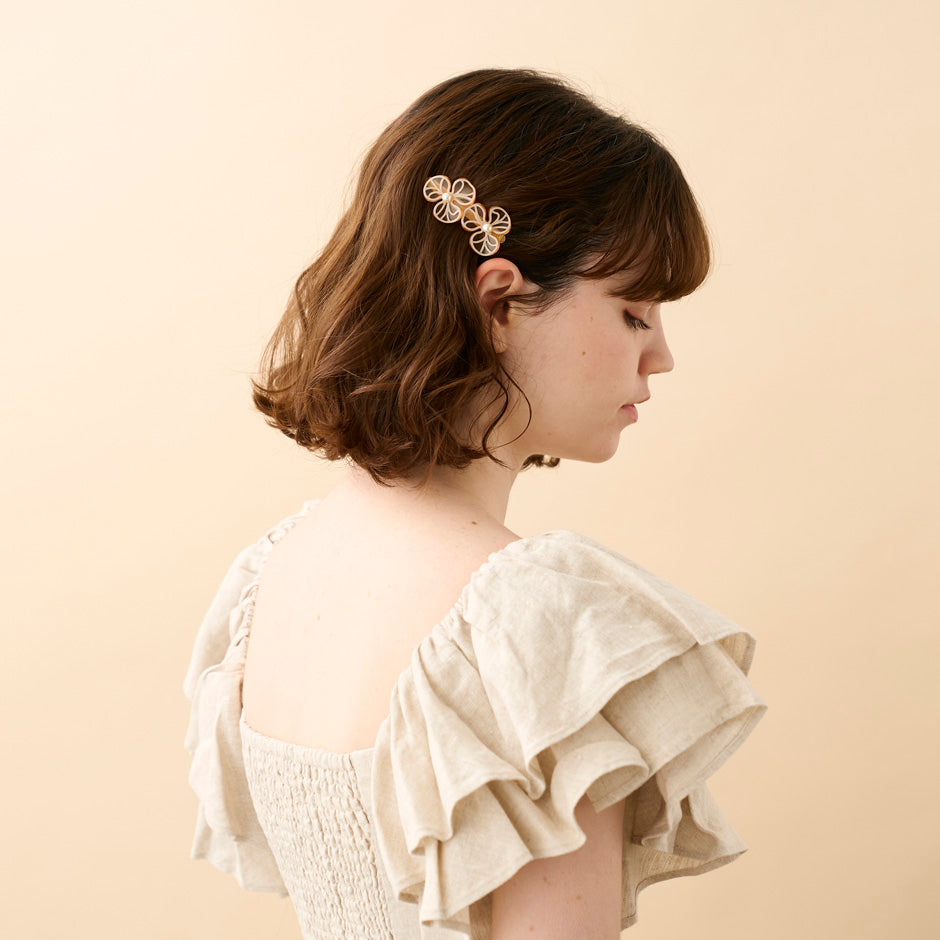 ALEXANDRE DE PARIS ヘアピン 3個セット 鳥とお花 ALEXANDRE DE PARIS