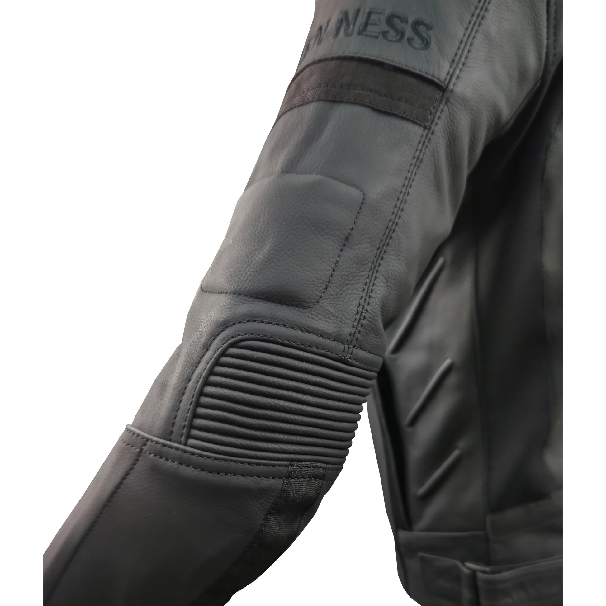 LJ-181312-AN BLACK ARLENNESS MESH LEATHER JACKET – BERIK