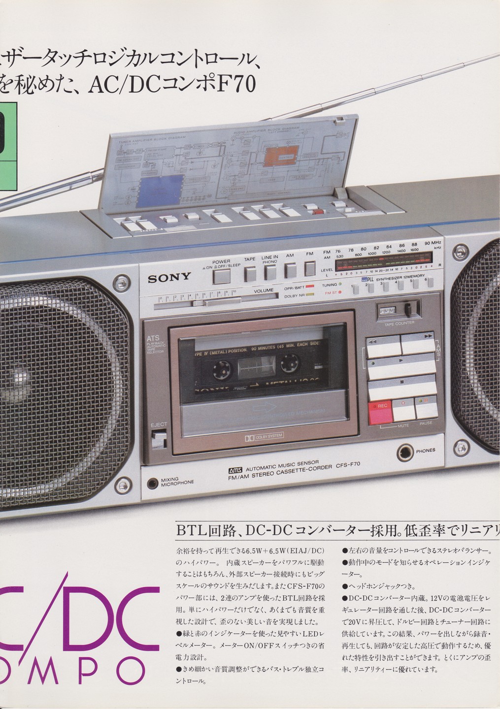 CFS-F40 / CFS-F70 1981年11月 | ソニー坊やと呼ばれた男