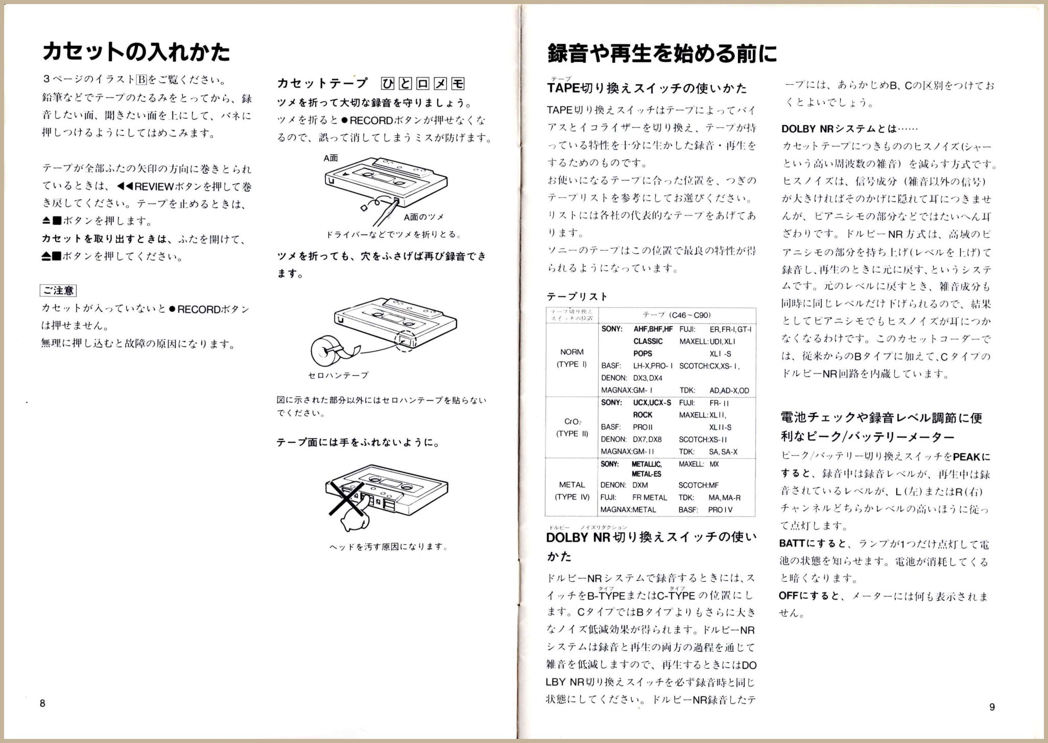 WM-D6C 取扱説明書 | ソニー坊やと呼ばれた男