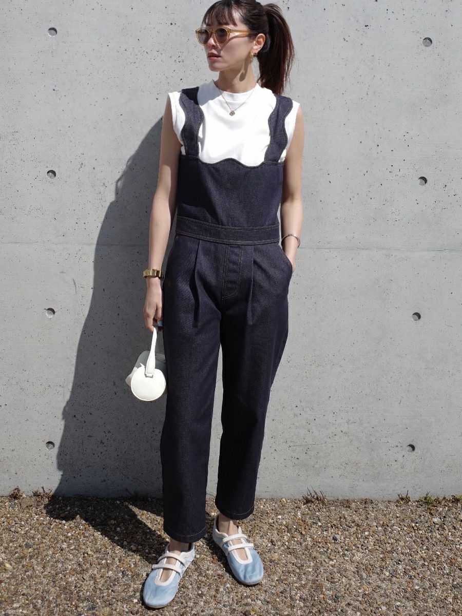 20% off】DENIM SALOPETTE | bow.a