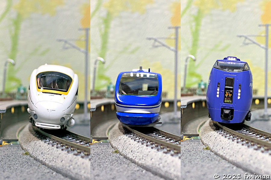 智頭急行 HOT7000系 スーパーはくと（KATO 10-1693） 入線