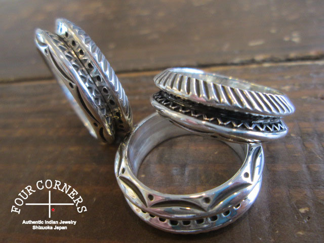 Lyle Secatero ライルセカテロ ダブルトライアングルリング - FOUR