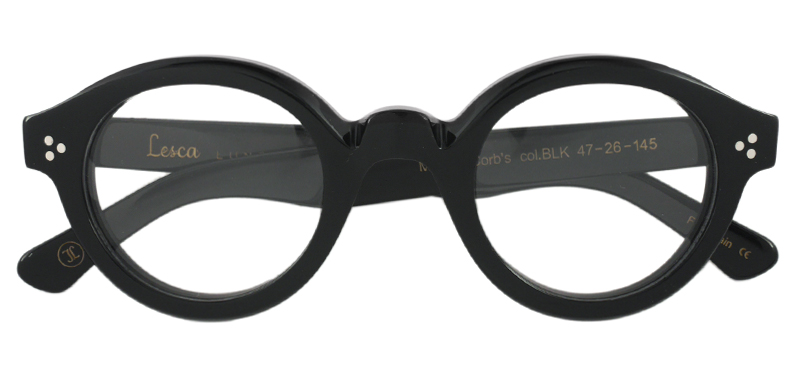 LESCA LUNETIER PICA, TORO, La Corb's 人気モデルのブラックカラー再