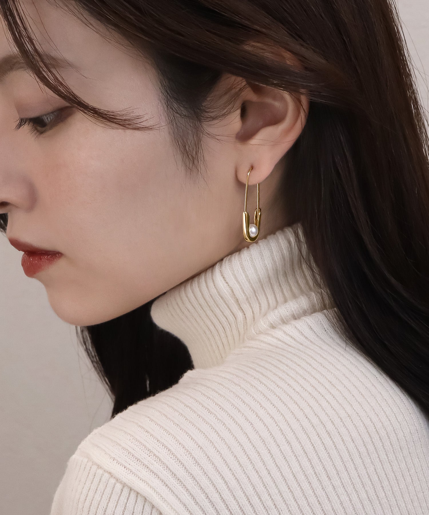 今週末限定価格】blackdia ocean ワンパール セーフティピンピアス