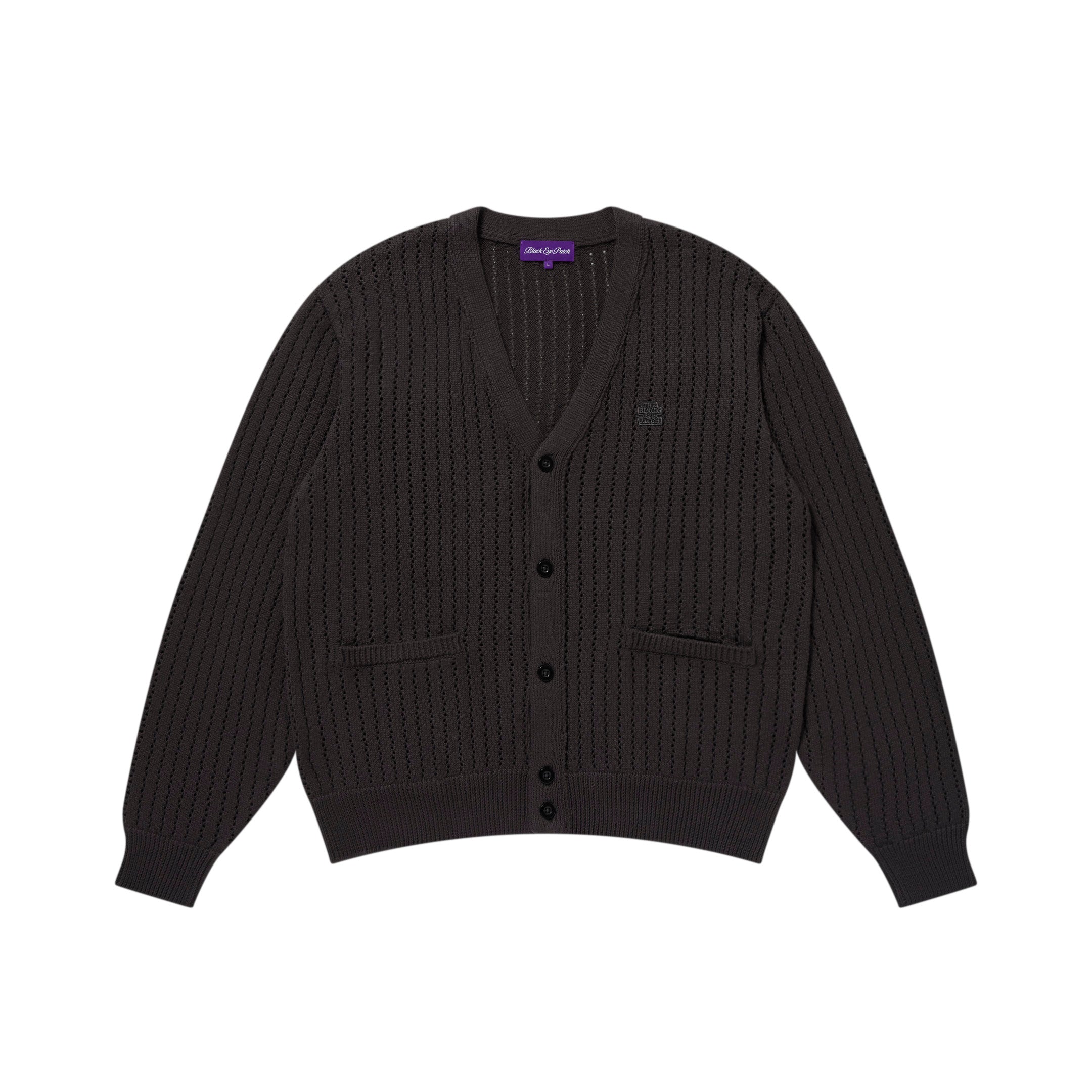 MONOTONE SMALL OG CARDIGAN BLACK – BlackEyePatch