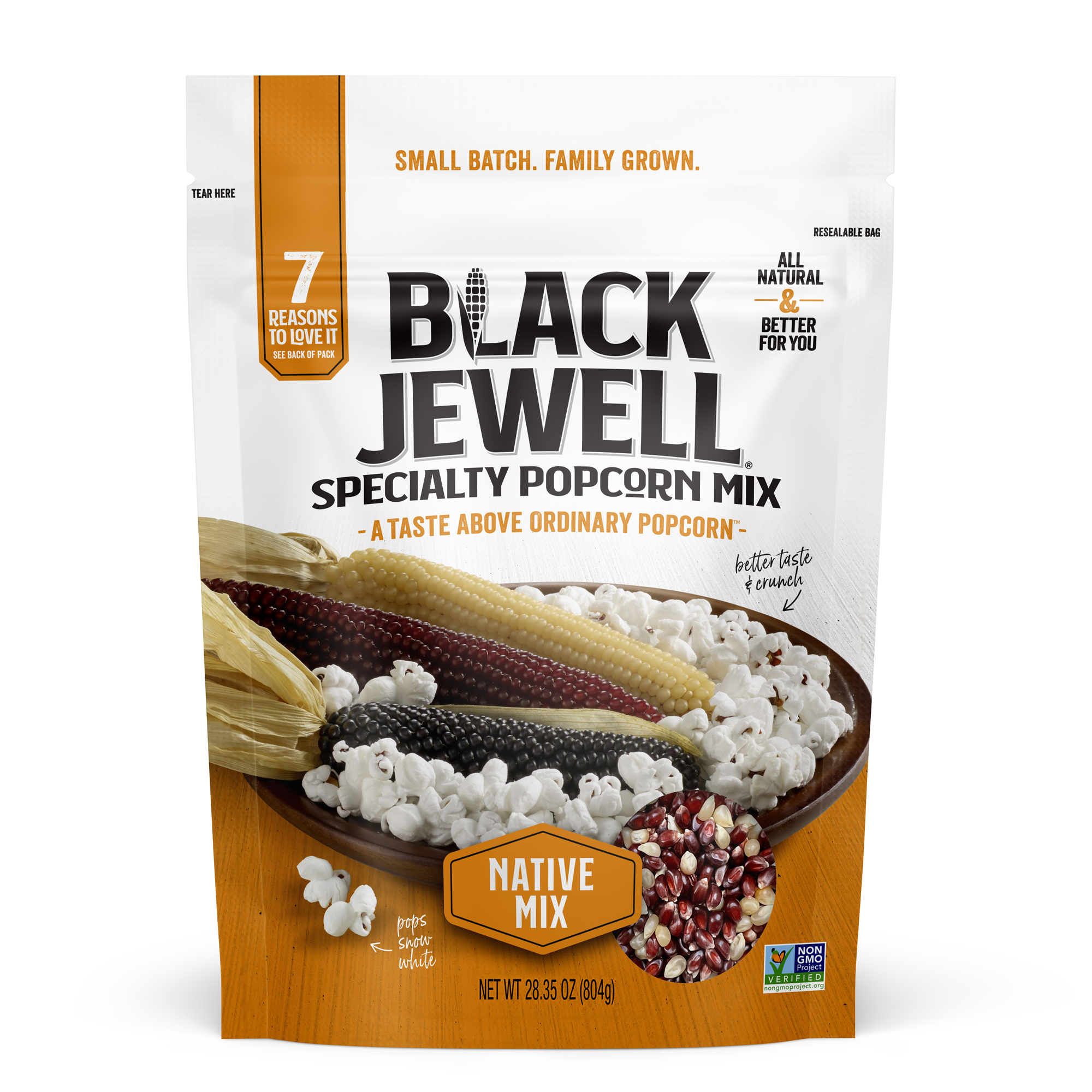 Popcorn Kernels Native Mix | Black Jewell Popcorn