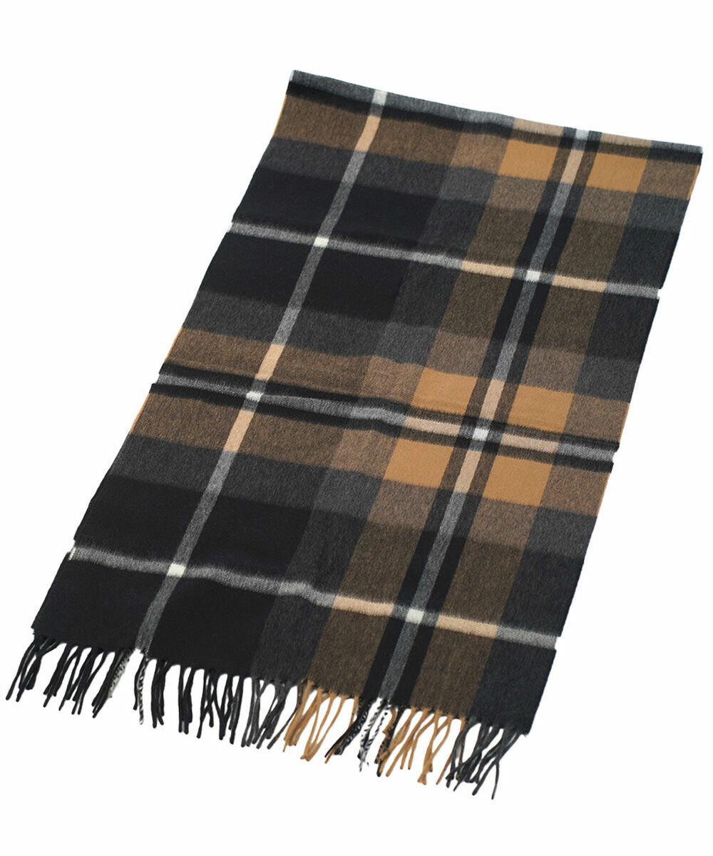 Joshua Ellis(ジョシュアエリス)カシミヤストール チェック CPG50×190