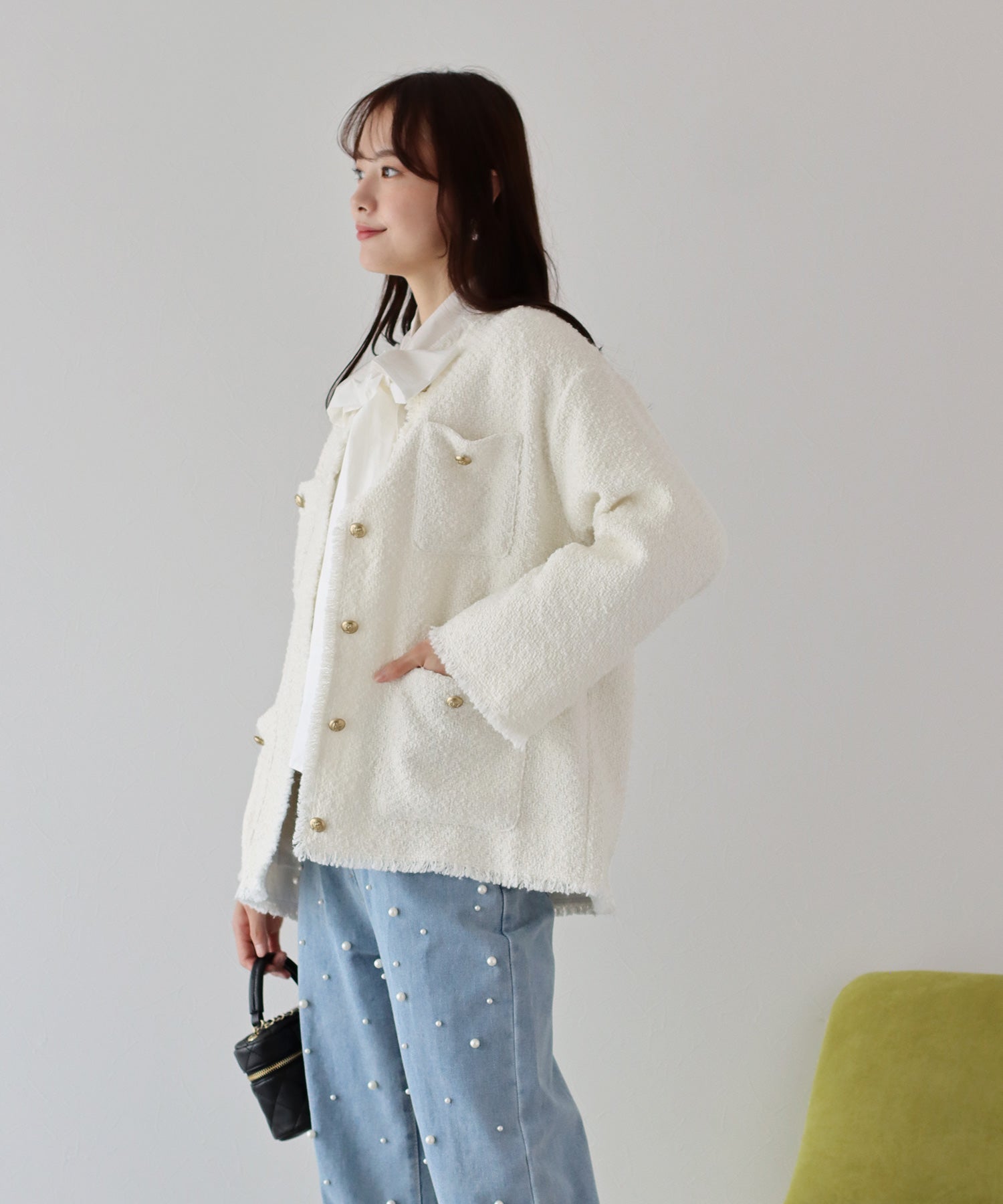 ウールツイードジャケットコート – BLUE ONLINE